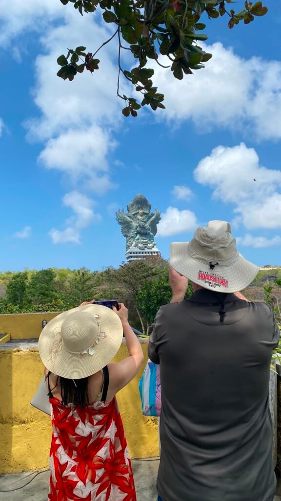 Tourist exploring a Bali destination during a Bali trip