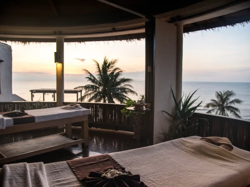 viewing the Bali coastline during the dry season