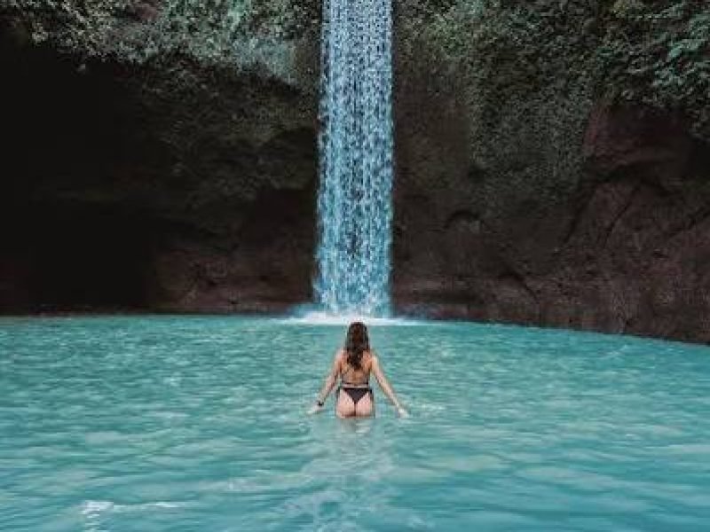 Tibumana Waterfall near Ubud Bali for morning tour
