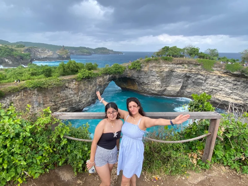 Travelers exploring rice terraces during a Bali trip